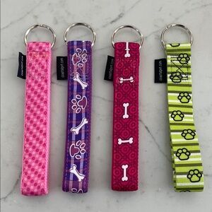 Colorful Dog Pattern Keychain Wristlets